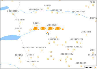 map of Jhok Hāidar Bāre