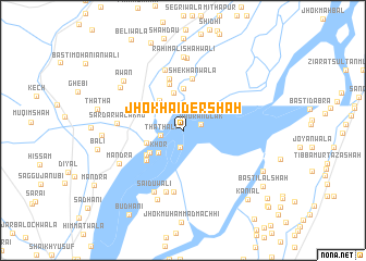 map of Jhok Haider Shāh