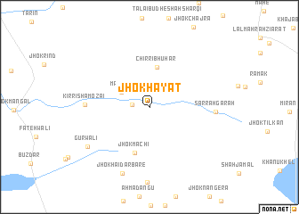 map of Jhok Hayāt