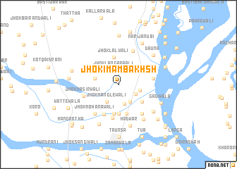 map of Jhok Imām Bakhsh