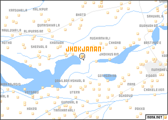 map of Jhok Jānān