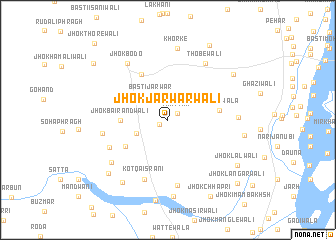 map of Jhok Jarwārwāli