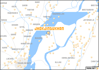 map of Jhok Jindu Khān