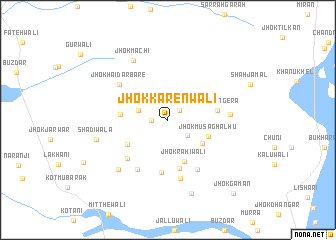 map of Jhok Kārenwāli