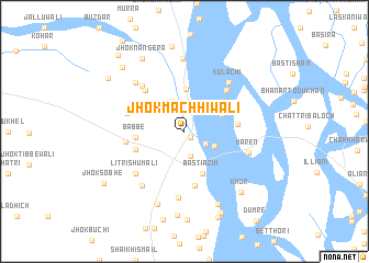 map of Jhok Machhiwāli
