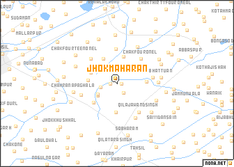 map of Jhok Mahārān