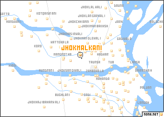 map of Jhok Malkāni