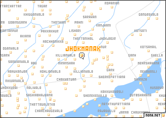 map of Jhok Mānak