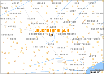 map of Jhok Mota Mangla