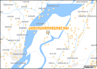 map of Jhok Muhammad Machhi