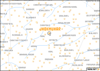 map of Jhok Muhār