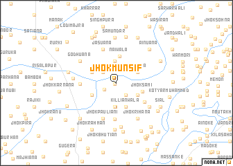 map of Jhok Munsif