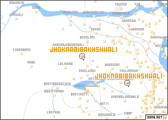 map of Jhok Nabi Bakhshwāli