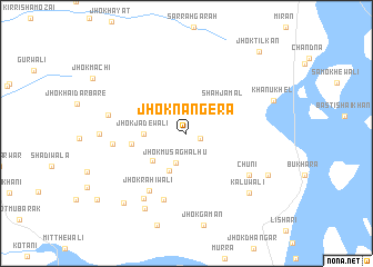 map of Jhok Nangera