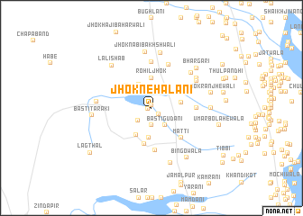map of Jhok Nehalāni