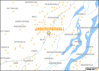 map of Jhok Nūnānwāli