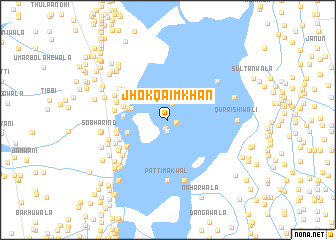 map of Jhok Qāim Khān