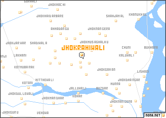 map of Jhok Rahiwāli