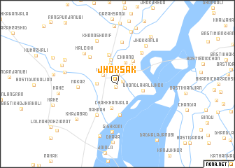 map of Jhok Sak