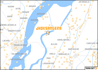 map of Jhok Sangera