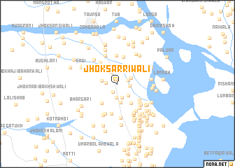 map of Jhok Sarrīwāli