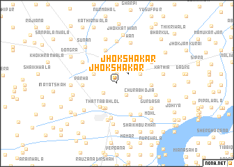 map of Jhok Shākar