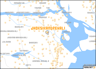 map of Jhok Sikandrewāli