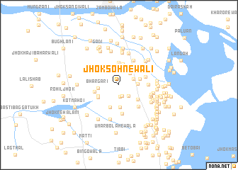 map of Jhok Sohnewāli