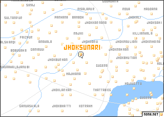 map of Jhok Sunāri