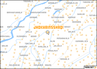 map of Jhok Wains Shaqi