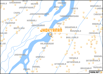 map of Jhok Yarān