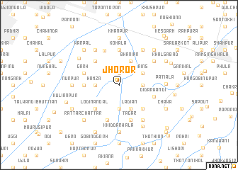 map of Jhoror