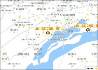 map of Jhugga Baloch