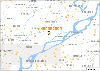 map of Jhugge Awān