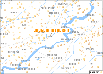 map of Jhuggiān Athorān