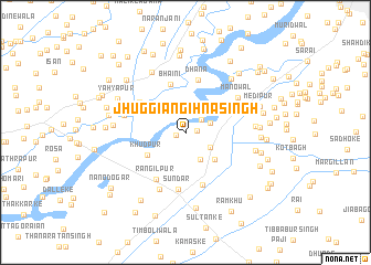 map of Jhuggiān Gihna Singh