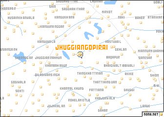 map of Jhuggiān Gopi Rāi