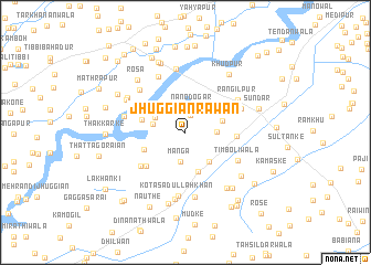 map of Jhuggiān Rāwān