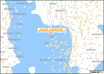 map of Jhunjiānwāli
