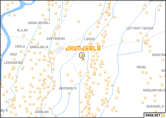 map of Jhūnjwāla