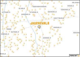 map of Jhūrarwāla