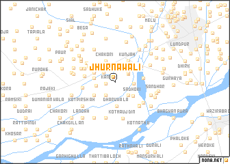 map of Jhurnāwāli