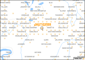 map of Jhutigrām