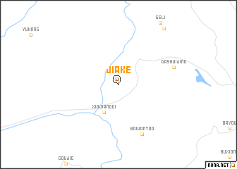 map of Jiake