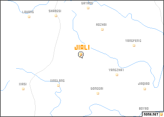 map of Jiali