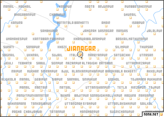 map of Jiānagar