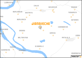 map of Jiana Veche