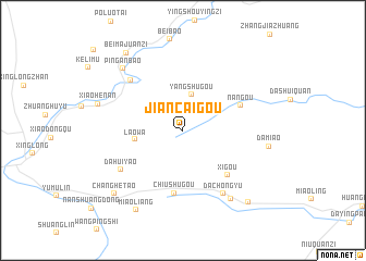 map of Jiancaigou