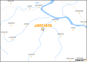 map of Jiancheng