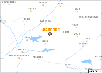 map of Jiandong